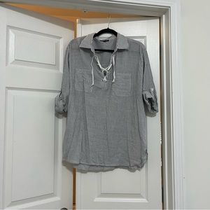 Long Sleeve Striped Tunic